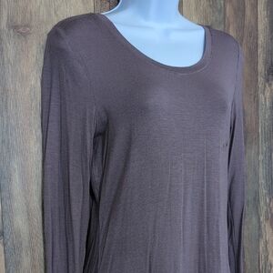 NWT Maurices Lavender Long Sleeve Tee M                  D365x